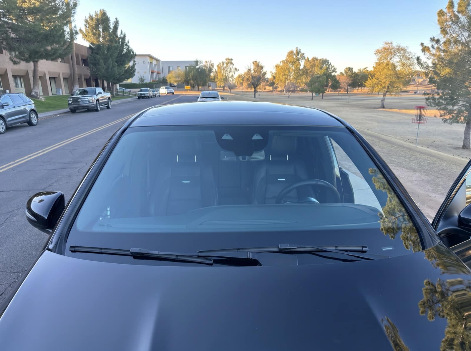 A completed Bang AutoGlass mobile windshield replacement in Scottsdale, Arizona